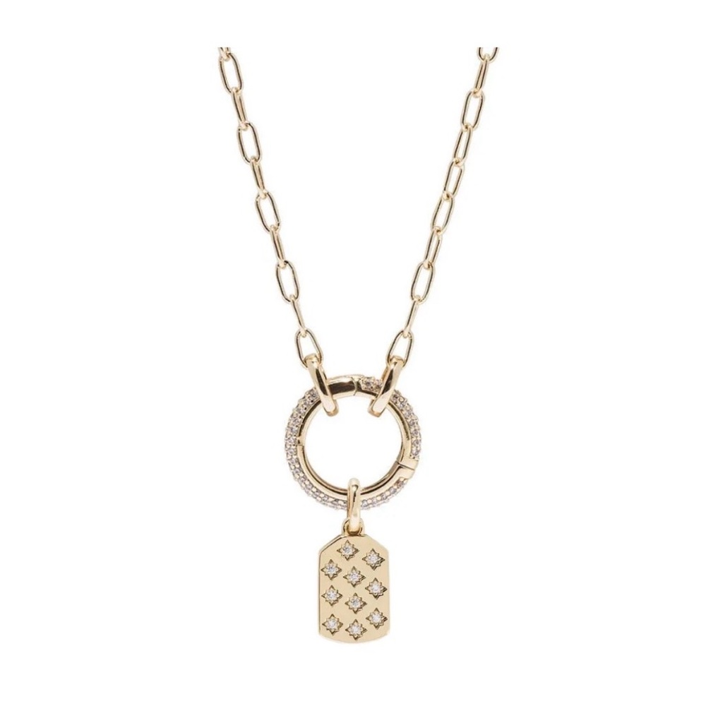 Five and Two Tinsley Charm Necklace with Sorrento Charm Holder